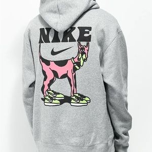 Nike SB Pink Dog Grey Hoodie